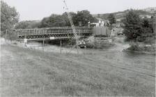 Construction of Cambrian Bridge, Newtown, 1992