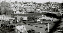 Construction of Cambrian Bridge, Newtown, 1992