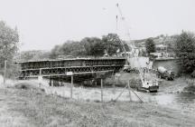 Adeiladu Pont y Cambrian, Y Drenewydd, 1992