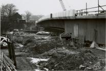 Adeiladu Pont y Cambrian, Y Drenewydd, 1992