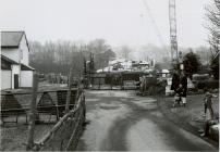 Adeiladu Pont y Cambrian, Y Drenewydd, 1992