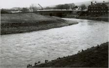 Adeiladu Pont y Cambrian, Y Drenewydd, 1992