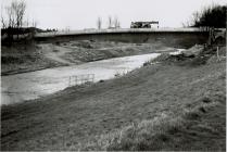 Adeiladu Pont y Cambrian, Y Drenewydd, 1992