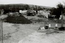 Building work for Cambrian Bridge, Newtown, 1993