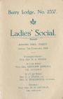 Barry Lodge Ladies Social Dance Programme