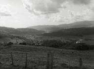 Looking down the Dyfi Valley over Derwenlas