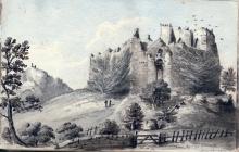 Oystermouth castle, near Swansea 1837 