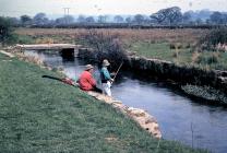 Old swimming pool, river Thaw, Cowbridge 1970s 