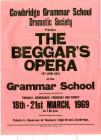 Cowbridge Grammar School play 1969 