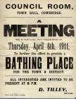 Cowbridge swimming baths, April 1911 