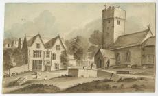 Llantrithyd, nr Cowbridge - church and house  