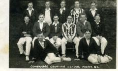 Cowbridge Grammar School cricket team 1930s 