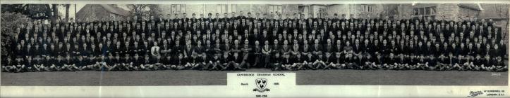 Cowbridge Grammar School panorama photo 1959 