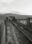 Looking along the railway bridge over the...