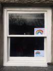Rainbows in Windows, COVID 19, 2020