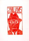 Linocut print of D. J. Williams by Paul Peter...