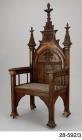 Eisteddfod chair 1878 before conservation