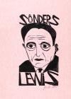 Linocut print of Saunders Lewis by Paul Peter...