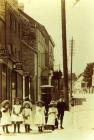 The John children in High St, Cowbridge 