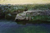 Cowbridge swimming baths, river Thaw 2001