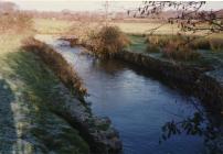 Cowbridge swimming baths, river Thaw 2001