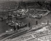 Aerial view of Barry docks