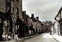 Bridge Street, Usk, May 1900 - colourised