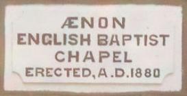 Aenon Baptist Chapel, Strawberry Place / Cwm...