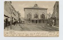 Postcard of Town Hall Carmarthen, 1903