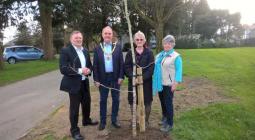 WI tree planting in Carmarthen