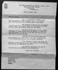 Letter Reporting John Martin Missing, 1944