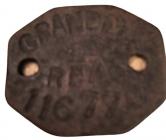 WW1 Identity Tag, belonging to Albert Crandon