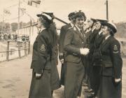 Images of Duchess of Kent and Honour Guard...