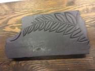 Piece of decorated slate