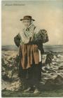 Postcard of a Llangwm Pembrokeshire Fisherwoman