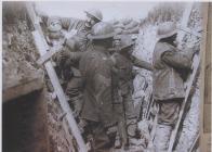 Soldiers in trench Penally Pembrokeshire 1916