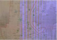 Partial map of graveyards in Penally Churchyard...