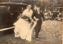 Wedding of Winifred Major and the Rev Glyn...