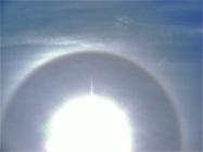 Sun 'halo' above Bridgend