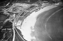 Aerial views of Barry, Barry Island 