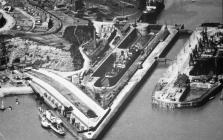 Aerial views of Barry, Dock Entrance 