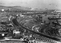 Aerial views of Barry Docks