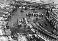 Aerial views of Barry Docks