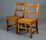 Pair of oak chairs