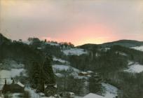 Sunset over Ysbyty Ystwyth