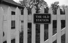 The Gates to the Old Station at Llandinam 