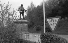 A Statue of David Davies 