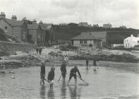 Children on Benllech beach