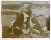 Photograph: Girl on a beach, Anglesey