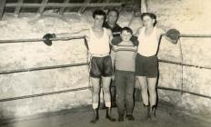 William John Stevens and sons, boxing ring,...